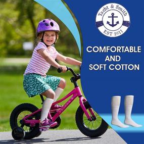 img 3 attached to 🧦 Wholesale Bulk Pack Referee Style Kids & Children's Cotton Tube Socks by Yacht & Smith - Perfect for Boys and Girls
