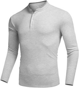 img 1 attached to Stylish LecGee Casual Shirts: Fashion T-Shirts for Men's Clothing with a Contemporary Edge