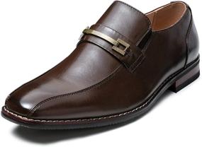 img 4 attached to ZRIANG Loafers Dress Leather Square Men's Shoes
