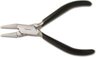 🔧 the beadsmith double round nose nylon jaw pliers: 5 inches (127mm) - black pvc handle, comfort grip - protects wire during bending and looping logo
