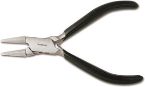 img 4 attached to 🔧 The Beadsmith Double Round Nose Nylon Jaw Pliers: 5 inches (127mm) - Black PVC Handle, Comfort Grip - Protects Wire During Bending and Looping