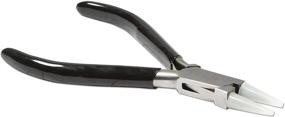 img 2 attached to 🔧 The Beadsmith Double Round Nose Nylon Jaw Pliers: 5 inches (127mm) - Black PVC Handle, Comfort Grip - Protects Wire During Bending and Looping