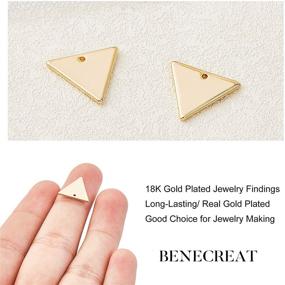 img 2 attached to BENECREAT Triangle Pendants Necklace Bracelet