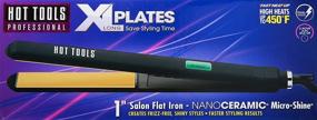 img 2 attached to 🔥 Professional Styling Made Easy: Hot Tools Nano Ceramic Digital Flat Iron with Extra-long Plates, 1 Inch for Effortless Hair Perfection