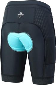 img 1 attached to 🚴 Beroy Women's Cycling Shorts with 4D Gel Padding, Breathable High Waist, and Convenient Pockets