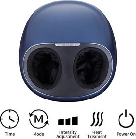 img 2 attached to ⚡️ Foruisin Electric Foot Massager Machine: Heat, Circulation, & Air Compression - Ideal for Arthritis, Plantar Fasciitis & Neuropathy Relief