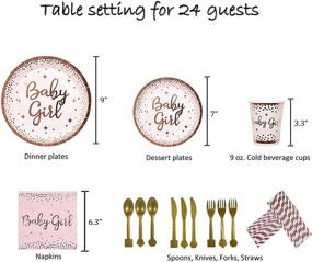 img 2 attached to 🎀 All in One Baby Shower Decorations for Girls - 242-Piece Party Supplies Set: It's a Girl Banners, Lanterns, Honeycomb Balls, Paper Fans, Balloon Set, Sash, Pin, Tableware, Napkins - Complete, Easy Setup, Serves 24 Guests - Antsik'Aby