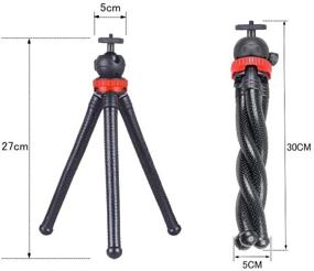 img 3 attached to 📸 12-inch Flexible Tripod Stand for Tascam Recorder DR-40 DR-05 DR-22WL DR-44WL DR-100MKIII - Acetaken