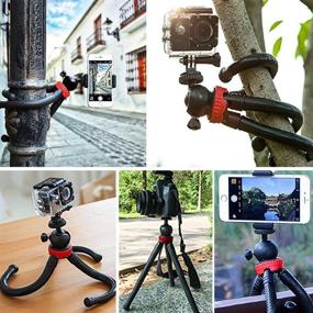 img 2 attached to 📸 12-inch Flexible Tripod Stand for Tascam Recorder DR-40 DR-05 DR-22WL DR-44WL DR-100MKIII - Acetaken