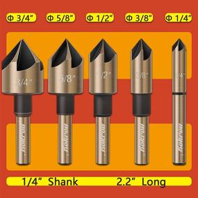 img 3 attached to Rokrou Countersink Drill Degree Cutter