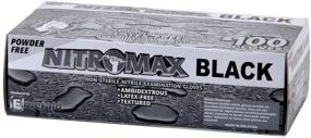 img 1 attached to Unleash Ultimate Hand Protection with Nitromax Black Xtra Large Gloves 1085 (100 a box)