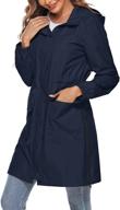 avoogue length raincoat waterproof windbreaker women's clothing logo
