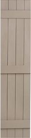 img 3 attached to 🏡 Polaris Homeside 4 Board and Batten Vinyl Shutters (1 Pair), 14-1/2in. x 35in., Black (050)