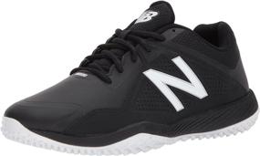 img 4 attached to New Balance T4040V4 Baseball Black Men's Shoes and Athletic