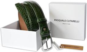img 3 attached to Exquisite Italian Men's Accessories: Pasquale Cutarelli Crocodile Pattern Collection