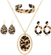 cealxheny leopard necklace earrings bracelet logo