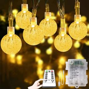 img 4 attached to COHOYA Crystal Globe String Lights: 100 LED 33Ft USB Fairy Lights with 8 Modes for Indoor Outdoor Christmas Wedding Garden Party