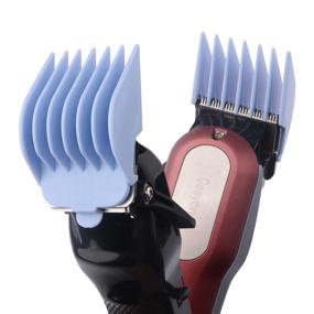 img 2 attached to 🪒 Discover the Versatility of BESTBOMG Professional 8 Color Hair Clipper Guide Combs - #3170-400- 1/8” to 1 - Perfect for Professional Hair Clippers and Beard Trimmers