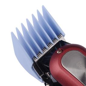 img 1 attached to 🪒 Discover the Versatility of BESTBOMG Professional 8 Color Hair Clipper Guide Combs - #3170-400- 1/8” to 1 - Perfect for Professional Hair Clippers and Beard Trimmers