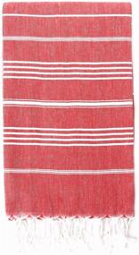 img 3 attached to 🏖️ Pera Stone Turkish Towel - Prewashed, Soft 100% Cotton 70'x39', Absorbent, Quick-Drying, Washer-Dryer Safe, No Shrinkage, Oversized Lightweight, Ideal for Beach, Bath, Spa, Gym, and Travel (Coral)