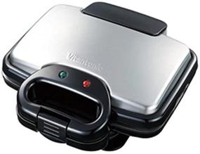 img 1 attached to Vitantonio Waffle Hot Sandwich Maker - Black Color (Includes 2 Plates)