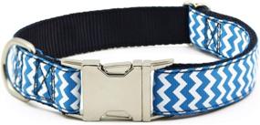 img 4 attached to 🐾 Adjustable Nylon Dog Collar with Metal Buckle - BIG SMILE PAW, Heavy Duty Dog Collar