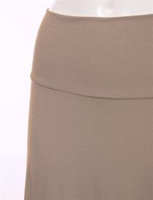 img 1 attached to 👗 Легкая юбка с эластичным поясом FLORIA для женщин: стильная одежда для комфорта и универсальности