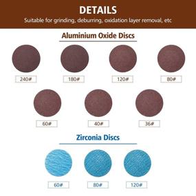 img 2 attached to 🛠️ DRILLPRO 70Pcs Sanding Discs Set: 2 inch Quick Change Discs for Die Grinder, Surface Conditioning, Strip, Grind, Polish, Rust Paint Removal (Updated)