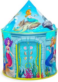 img 1 attached to 🧜 ImpiriLux Mermaid Enchanting Illustrated Playhouse: A Magical Oasis for Imaginative Play