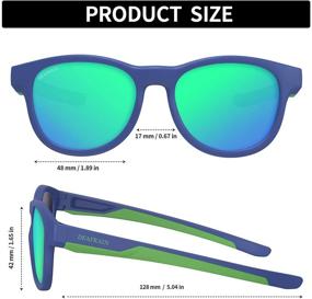 img 3 attached to 🕶️ TPEE Sports Polarized Kids Sunglasses with 100% UV Protection for Girls and Boys Ages 5-13