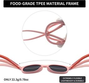 img 1 attached to 🕶️ TPEE Sports Polarized Kids Sunglasses with 100% UV Protection for Girls and Boys Ages 5-13