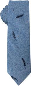 img 2 attached to Stylish Kebocis Cotton Leaves Printed Necktie: Elevate Your Look with Nature's Finest