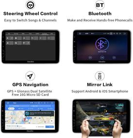 img 1 attached to 🚗 Dasaita 10.2" Android 9.0 Single Din Car Radio Car Stereo Head Unit GPS Navigation Multimedia Music Video Player IPS Screen Steering Wheel Control 2GB RAM 16GB ROM