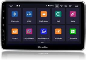 img 4 attached to 🚗 Dasaita 10.2" Android 9.0 Single Din Car Radio Car Stereo Head Unit GPS Navigation Multimedia Music Video Player IPS Screen Steering Wheel Control 2GB RAM 16GB ROM