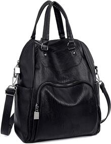 img 4 attached to Versatile UTO Backpack: Convertible Rucksack Crossbody for Trendy Women's Handbags & Wallets