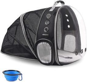 img 4 attached to 🐱 BEIKOTT Cat Backpack Carriers: Ventilated Bubble Pet Carrier for Cats, Puppies, Teddy, Bunny – Perfect for Travel, Hiking, and Outdoor Adventures