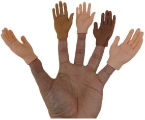 img 4 attached to 🤪 Quirky and Fun Rubber Finger Hands Mini Puppets - Perfect for Hilarious Gags and Playtime!