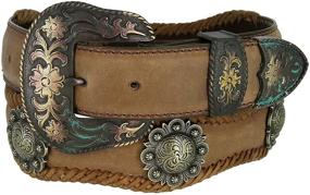 img 4 attached to Authentic Genuine Leather Western Vintage Scalloped Men's Accessories
