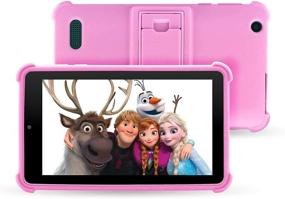 img 4 attached to 📱 Venturer Small Wonder 7" Android Kids Tablet with Disney Books, Bumper Case & Google Play Store, Enhanced 16GB Storage & 2GB RAM (Pink)