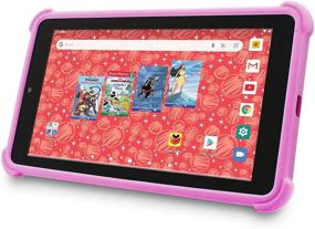 img 1 attached to 📱 Venturer Small Wonder 7" Android Kids Tablet with Disney Books, Bumper Case & Google Play Store, Enhanced 16GB Storage & 2GB RAM (Pink)