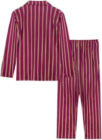 img 3 attached to Arblove Stripe Pajama Loungewear Nightwear