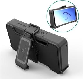 img 2 attached to 📱 ZeroLemon Galaxy S9 Plus Belt Clip Holster - Compatible with ZeroLemon Galaxy S9 Plus 8000mAh Battery Case (Battery Case Sold Separately)