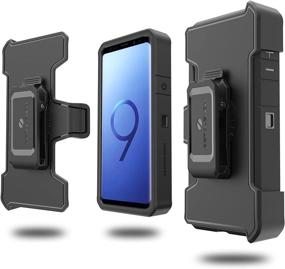 img 1 attached to 📱 ZeroLemon Galaxy S9 Plus Belt Clip Holster - Compatible with ZeroLemon Galaxy S9 Plus 8000mAh Battery Case (Battery Case Sold Separately)