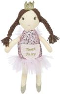 👑 maison chic princess caroline tooth fairy pillow plush doll - perfect first loose tooth gift for daughter, granddaughter, stepdaughter, niece - celebrate first milestone logo