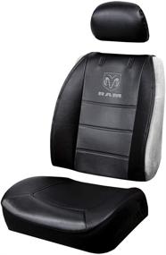 img 2 attached to Plasticolor Seat Covers Dodge RAM Gray Embroidered Logo - Premium 3-Piece Sideless Set with Cargo Pocket for Car, Truck or SUV