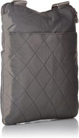 img 3 attached to Baggallini Quilted Horizon Crossbody PewterQuilt Women's Handbags & Wallets for Crossbody Bags