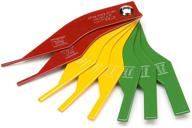 🔍 steelman brake lining thickness gauge set - 8-piece, for mechanics, for disc and drum brake pads, color-coded, steel material, stamped metric and sae callouts logo