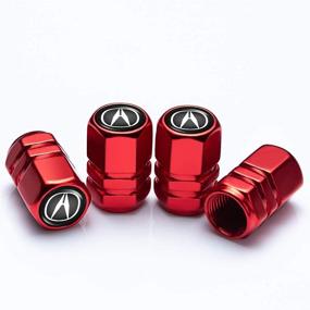 img 2 attached to 4 Pcs Metal Car Wheel Tire Valve Stem Caps For Acura ILX TLX RLX RDX MDX NSX Logo Decoration Styling Accessory Tires & Wheels