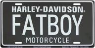 harley davidson fatboy license plate logo