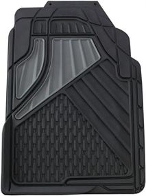 img 2 attached to Go Gear 11179000: Full Size Heavy Duty Black Floor Mats - Premium 4 Piece Set